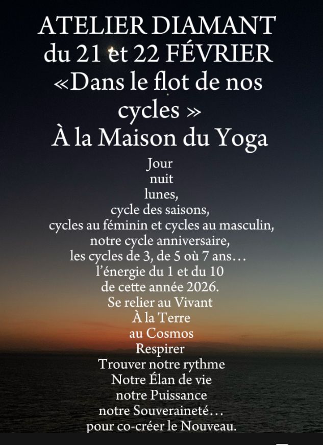 You are currently viewing «Dans le flot de nos cycles» à la Maison du Yoga