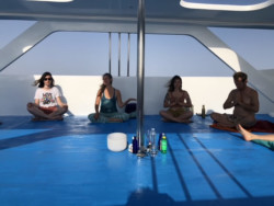 atelier yoga diamant et apnee meditative - Sataya juin 2022 - participante pratiuae yoga diamant